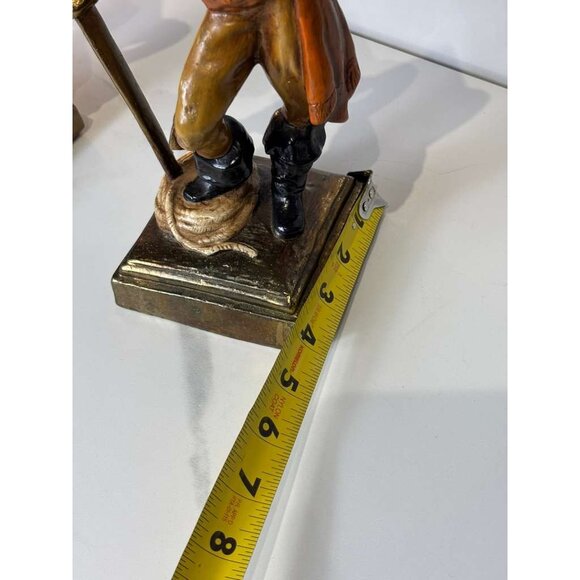Vintage Pirate Figurine by Paul Herzel Bronze Clad S 10 x 4 - Picture 4 of 11